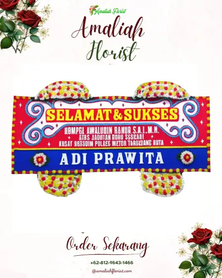 Papan Bunga Ucapan Selamat Pretek